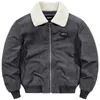 Herenjassen Winter Lamsfluwelen jas Gewatteerd Dikker Bomber Bovenkleding Fleece Colla Retro Warme jassen