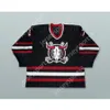 JERSEY HOCKEY NERO JEFF SMITH 17 RED DEER REBELS NUOVO Top cucito S-M-L-XL-XXL-3XL-4XL-5XL-6XL