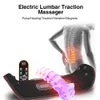 Rugmassageapparaat Elektrische lumbale tractiestimulator Opblaasbaar kompres Lumbale wervelkolomondersteuning Taillerugvibratiemassageapparaat Pijnverlichting 231218