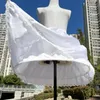 Skirts Women's White A-Line 2-Hoops Crinoline Petticoat Underskirt Lolita Tutu Cosplay Satin Skirt