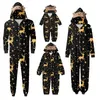 Famille correspondant tenues pyjamas de Noël pyjama ensemble mignon cerf oreille à capuche barboteuse adulte mère père enfants bébé tenue de Noël look 231218