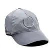 Top kapaklar şapka unisex yüksek kaliteli metal kaplı kumaş su geçirmez malzeme ada gündelik kapak ayarlanabilir beyzbol şapkası 210726239e