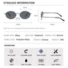 Óculos de sol retro oval metal polarizado para mulheres homens pequenos na moda 90s vintage sol tons estéticos designer óculos