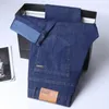 Herren Jeans Frühling Sommer Dünne Denim Gerade Baumwolle Stretch Männer Business Casual Stoff Hohe Taille Eis Seide Leichte Hosen 231218