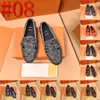 40Model Superweiche Herren-Mokassins zum Hineinschlüpfen, Designer-Loafer, flache Schuhe, Freizeitschuhe, Krokodil-Mikrofaser-Lederschuhe, Übergröße 38–46