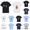 23 New Little Bear Polos T-shirt Designers Mode Hommes Polo Sweatsuit Tees Tops Homme Casual Tshirt Luxurys Vêtements Polo Ralphs Manches 9494