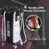 High Frequency EMSzero + RF Body Shaping Muscle Building Machine HI-EMT Cellulite Blasting Slimming Trainer with 4 Handles Black/Blue Colors