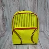 Backpack Yellow Baseball Softball Backpack Style Outdoor Children's Elementary School Outdoor Bag Boy Girl Gifts