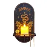 Ljushållare Meditation Display Decoration Robust Long Lasting Wood Material For Candles Stones Crystals