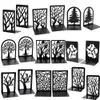 Decorative Objects Figurines Metal Geometry NonSlip Bookend Bracket Book Support Tree Stand Office Stop Accessories Ends Stopper Gifts 231219