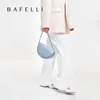 Bolsas de noche BAFELLI Bolso de mano MUJER 2023 MODA SILLÍN COLOCACIÓN ANILLO DE DIAMANTE BLOQUEO CROSSBODY DISEÑADOR MARCA LUJO BOLSO DE CADENA FEMENINO 231219