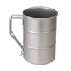 Weingläser Metall Retro Beer Tasse Outdoor Camping Cups Industrial Style Drink Tassen