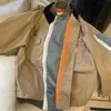 Kurtki męskie 2023 Kahart Runway Patchwork Jacket Fałszywna dwuczęściowa kurtka