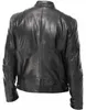 Männer Pelz Faux 2023 Mode Leder Jacke Slim Fit Stehkragen PU Mantel Männlich Winddicht Motorrad Revers Diagonal Zipper oberbekleidung 231219