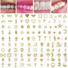 Hygiène autre hygiène buccale 3 boîtes dentaires dentaires Ornement Gemmes dentes diverses formes aléatoires beauté Diamond Deco Matériaux 2303