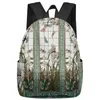 Backpack Stained Glass Butterfly Dragonfly Students Casual Travel Large Handbags High Capacity Schoolbag Teenager Bookbag