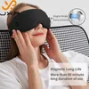 Eye Massager JXP Compress Eye Massage med värmevibration Sovmask Lufttryck Blackout 3D 3 I 1 Laddare Dry Massager Instrument 231218