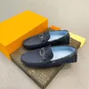 Mäns körsko Monte Carlo Moccasin Loafer Designer Driverskor Kornen Läder präglad blomma mönster slip-on klänningskor storlek 38-46 02