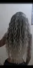 Perucas sintéticas GNIMEGIL Sintético Cinza Loira Peruca Longa Cabelo Encaracolado 80s Peruca para Mulher Natural Cabelo Fofo para Mulheres Regular Grande Onda Volume Perucas 231218