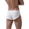 Underpants Man Lounge Boxer Briefs Casual Homewear Male Ice Silk Bottom Pants Sexy Underwear Comfy Nightwear Smooth Panties Sleepwear