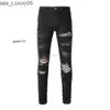 Street amari Fit amirl es amirlies Pantalon am amis Hole imiri Denim amiiri High AM Fashion Designer Clothing Slim es Hot Jeans Diond Patch Élastique Black Checker Jea 9WXP