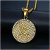 Pendant Necklaces Scorpio 12 Constellations Necklace Birthday Gifts 14K Yellow Gold Amet Pendant Zodiac Sign Jewelry Drop Delivery Jew Dhbos