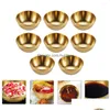 Dishes Plates Round Sauce Dish Japandi Decor Dip Bowls Stainless Pot Portion Cups Tray Drop Delivery Home Garden Kitchen Dining Ba Dhskl