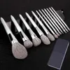 Make-up-Pinsel KLINA 12-teiliges Make-up-Pinsel-Set, professionelles natürliches Ziegenhaar, Foundation, Puder, Kontur, Lidschatten, Lippen-Make-up-Werkzeuge für Frauen, 231218