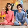 Pijamas Conjuntos de pijamas cálidos de invierno para niños Pijamas térmicos para niños Ropa de dormir para niños pequeños Ropa de otoño para niños de 2 a 13 años
