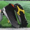 Sapatos de segurança masculinos sapatos de futebol tf/fg alto/baixo tornozelo botas de futebol masculino ao ar livre antiderrapante grama multicolorido treinamento tênis EUR35-45 231218