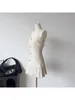 Lüks Tasarımcı Sıradan Elbiseler Yaz Coquette Gyaru Susma Mini Kadınlar İçin 2024 Piled Balo Elbisesi Frocks Vintage Seksi İnce Kore Moda Peri 255