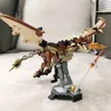 Outros brinquedos 671pcs filme mágico ungarian horntail dragão edifício 76406 montar modelo tijolos brinquedos presente para criança adulto 231218