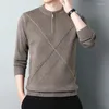 Maglioni da uomo Autunno e inverno Maglione girocollo con cerniera di alta qualità Pullover casual lavorato a maglia con stampa calda