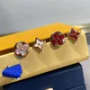 Brincos de garanhão jóias designer moda mulher simples casal vai presente de natal marca de luxo 18k festa de casamento de ouro feminino brinco orelha studs carta v de alta qualidade