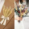 Decorative Flowers 50PCS Dried Wheat Ear Flower Natural For Wedding Party Decoration DIY Craft Outdoor Artificial