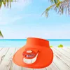 Visors Sun Visor kapelusz z wentylatorem pustym górnym topem USB Regulowany wentylator chłodzący Kapelusz Duży wentylator elektryczny CS na rowerze Travell231219
