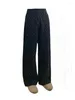 Calças de brim femininas japonês streetwear moda baggy preto calças largas perna hiphop em linha reta casual longo impressão dot calças maré clubwear gótico