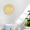 Zegary ścienne LED Ciche zegar 7,5 cala Nordic Watch Table Inteligentna temperatura Data Wyświetlanie alarm domowe dekoracja biura