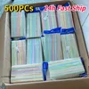 Disposable Cups Straws 500Pcs Milk Tea Bar Home Kitchen Accessories Plastic Confinement Children Color Rietjes Alik