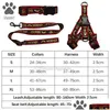 Collari per cani Gueglia set collare da 2,5 cm Luxury Leash Bronzing Letter Pet Nylon Celti di sedile Designer Imbratto