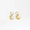 Stud Zealand Kiribati Earrings for Women Girls Gold Color Stainless Steel Moon And Star Jewelry Gift 231218