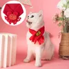 Abbigliamento per cani Sciarpa calda per animali domestici Adorabile gattino Decor Decorativo gatto Bavaglino natalizio Piccoli articoli per abbigliamento