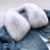 Scarves Fur Collar Winter Real Scarf For Coat Short Natural for Women Genuine Square Muffler 231218