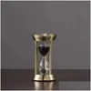 Obiekty dekoracyjne figurki luksusowy globe zegar piasku zegar retro szklanka