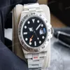 Explorer II Мужские часы мужские мужские часы Механический автоматический браслет с резиновым ремешком 42 мм с модифицированным Asia 2813 Explorer Wh355r