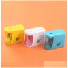 Apontadores de lápis Atacado Matic Electric Pencil Sharpener Seguro Rápido Prevenir Abertura Acidental Artigos de Papelaria Material Escolar Estudantes A Dh2Vu