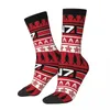 Men's Socks Funny Transparent Mass Effect Christmas Design Sports N7 Polyester Long For Unisex Non-slip
