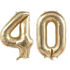 Décoration de fête 40 pouces grand chiffre ballons 10 20 30 50 60 70 80 90 ans fournitures d'anniversaire pour adultes or argent