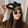 Bérets Girlfriend Hat Ear Winter Beret Cute Girl Spicy Warm Knit Caps pour hommes Beanie Artiste