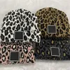 Cappello Beanie di design per donna Uomo Marca Cappelli Skullies lavorati a maglia invernali Cappellino caldo per cofano unisex da donna Cappellino leopardo298i